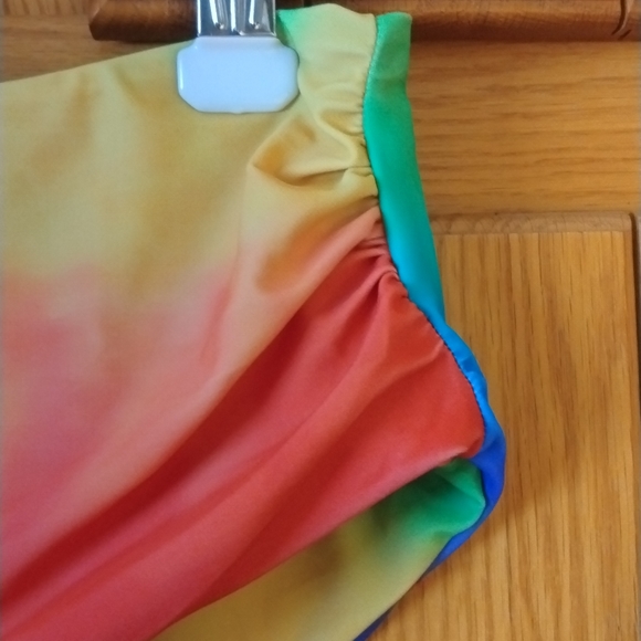 EUC Zaful Rainbow Tie Dye Bikini Set - Picture 6 of 8